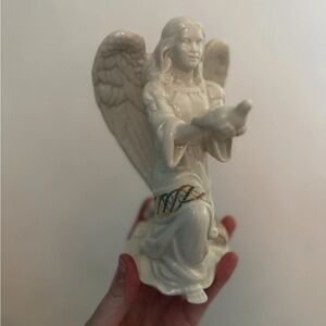 LENOX CHINA JEWELS ANGEL OF PEACE FIGURINE MINT NEW